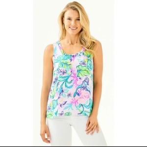 Lilly Pulitzer Carline XS ruffle tank
